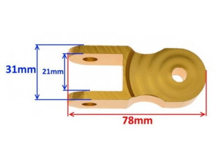 Distančnik (povišek) amortizerja WM zlat 10mm