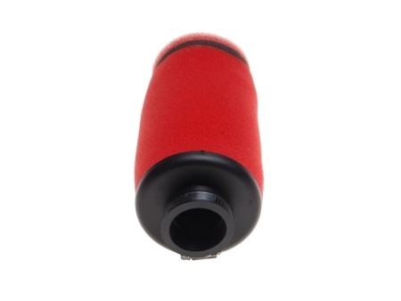 Zračni filter športni high performance z ravnim priključkom premera 35mm rdeč