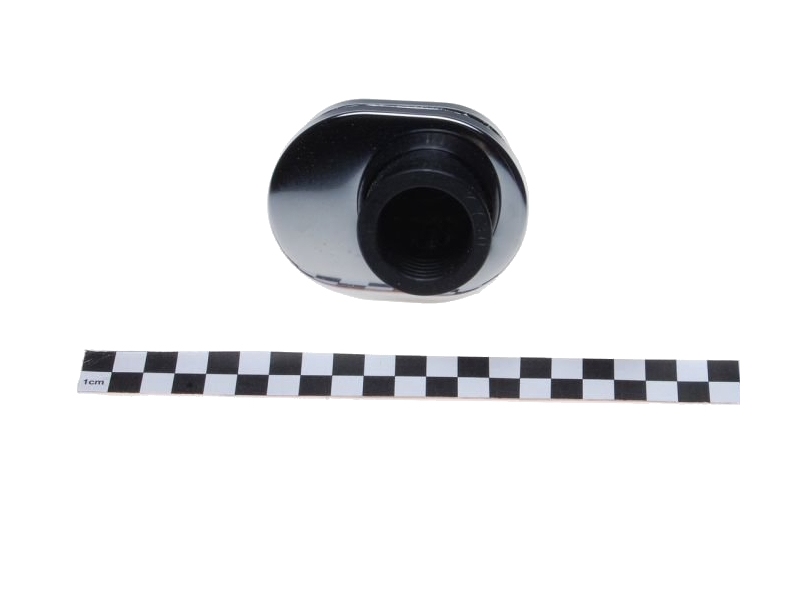Zračni filter športni WM majhen nizek z ravnim priključkom premera 38mm kromiran