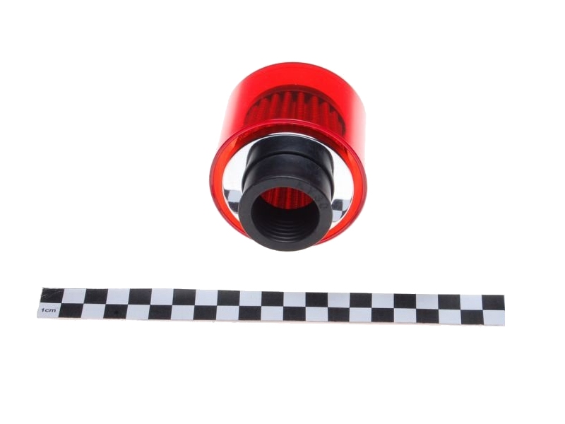 Zračni filter športni WM (v plastičnem ohišju) z ravnim priključkom premera 30mm rdeč