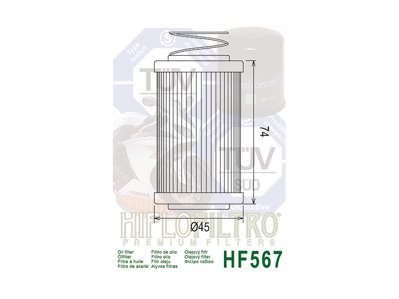 Oljni filter HIFLO HF 567