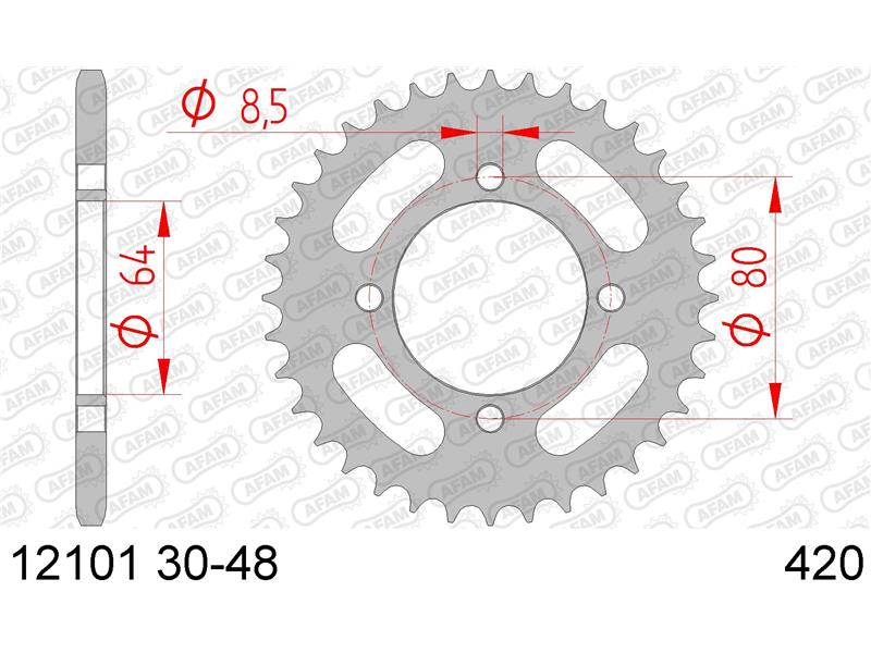 Zadnji zobnik AFAM 12101-32 (420)