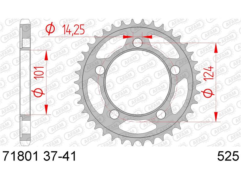 Zadnji zobnik AFAM 71801-37 (525)