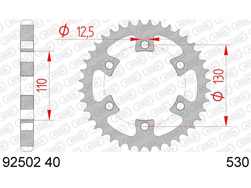 Zadnji zobnik AFAM 92502-40 (530)