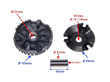 Variomat (variator) WM Yamaha BWS 50ccm, višina 31,5mm