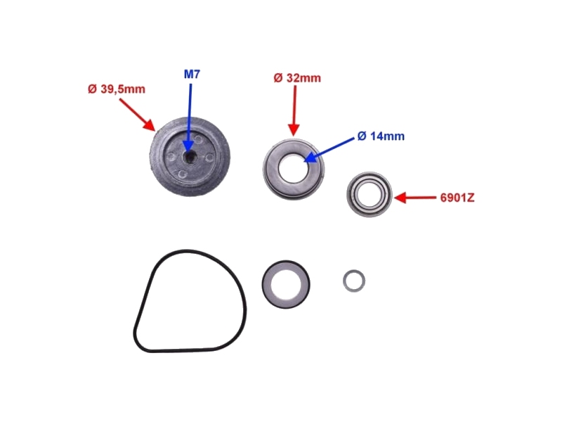 Set za obnovo vodne črpalke WM Pantheon 125,150ccm