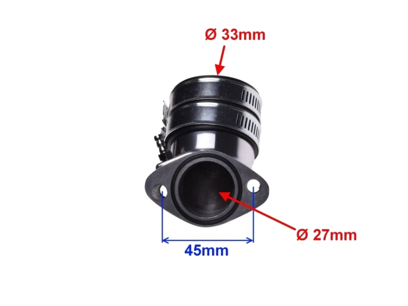 Sesalno koleno (cev, dovodna cev, prirobnica) WM 125ccm GY6 CHINA 4T